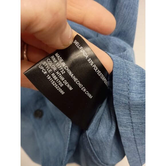 Zeroxposur Travel Series Mens Shirt XL Blue UPF 30+ Lightweight Short Sleeve NWT - Picture 7 of 9